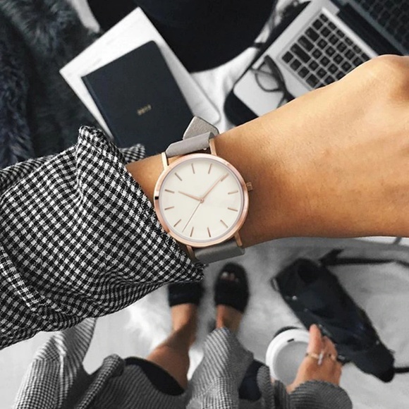 Star Posh Accessories - Grey Rose Gold Watch